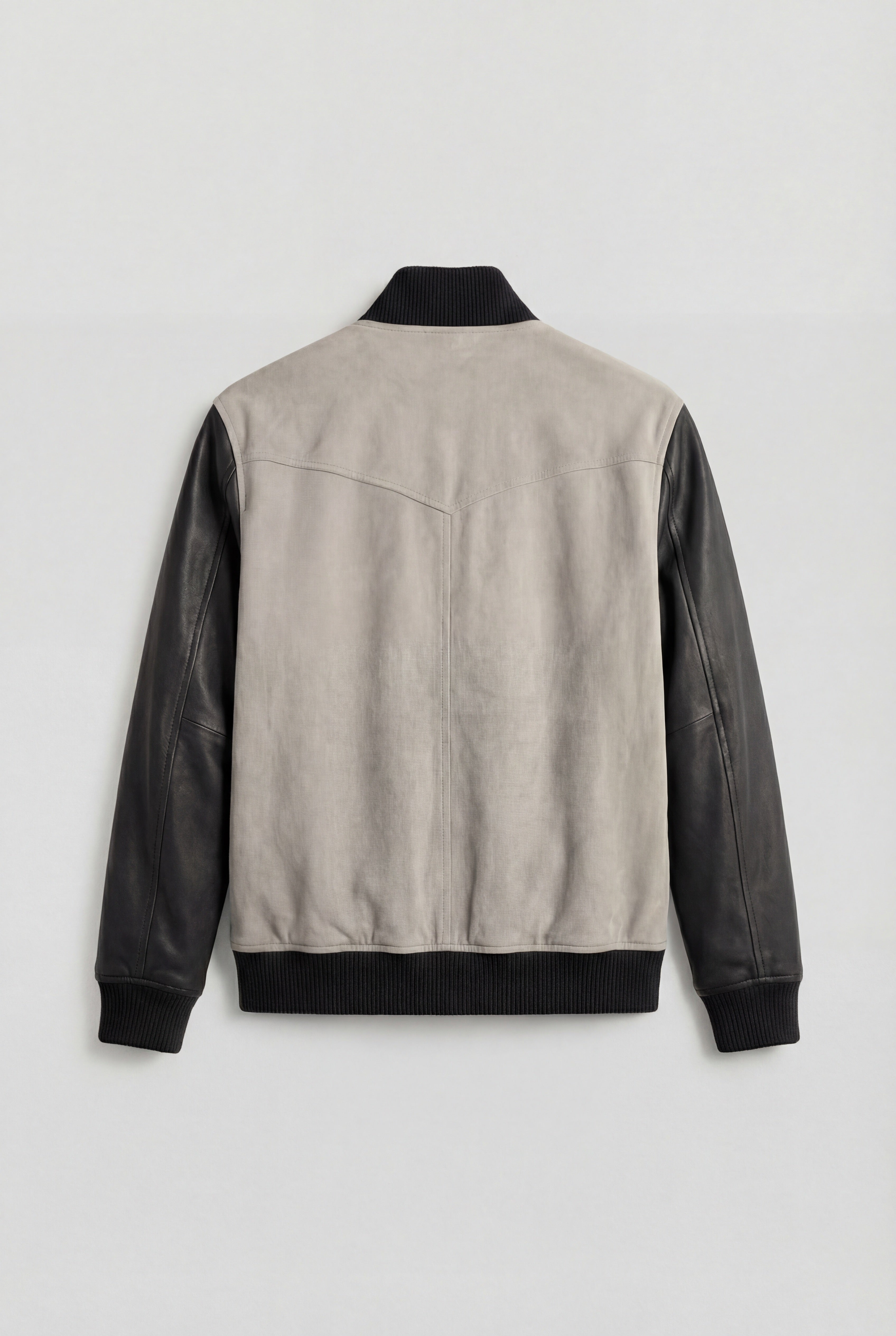 Ribbed Funnel Neck Jacket