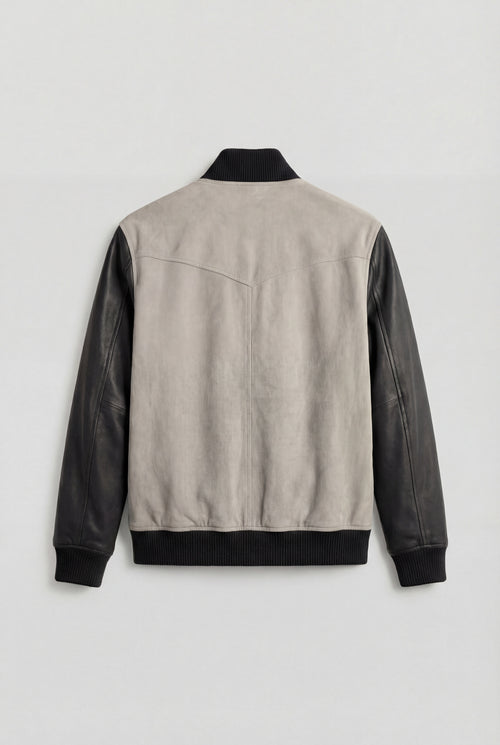 Ribbed Funnel Neck Jacket