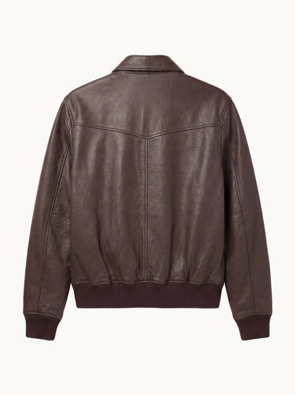 Ridge Bomber in Leather