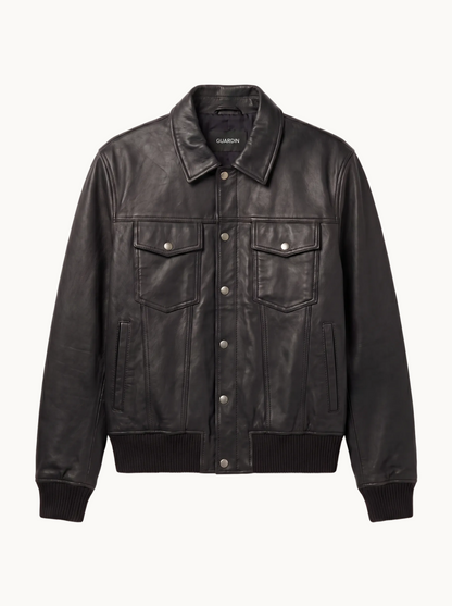 Ridge Bomber in Leather